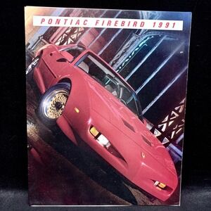 Vintage 1991 Pontiac Firebird Original Sales Brochure 8‎ Pages